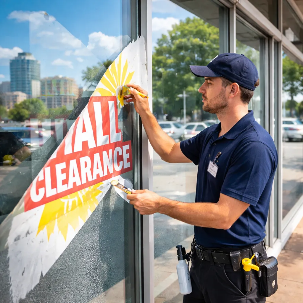 Sticker removal service in Nashville